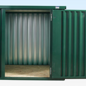 FLAT PACKED METAL STORAGE CONTAINER (POWDER COATED)