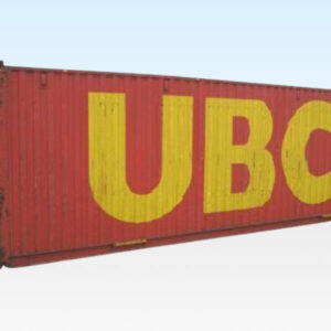 30FT X 8FT USED SHIPPING CONTAINER – CUT DOWN